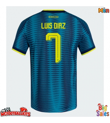 Colombia Luis Diaz #7 Replica Away Stadium Shirt World Cup 2026 Short Sleeve